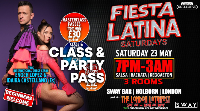 Fiesta Latina - Saturday 23rd May 2026 Class & Party Pass